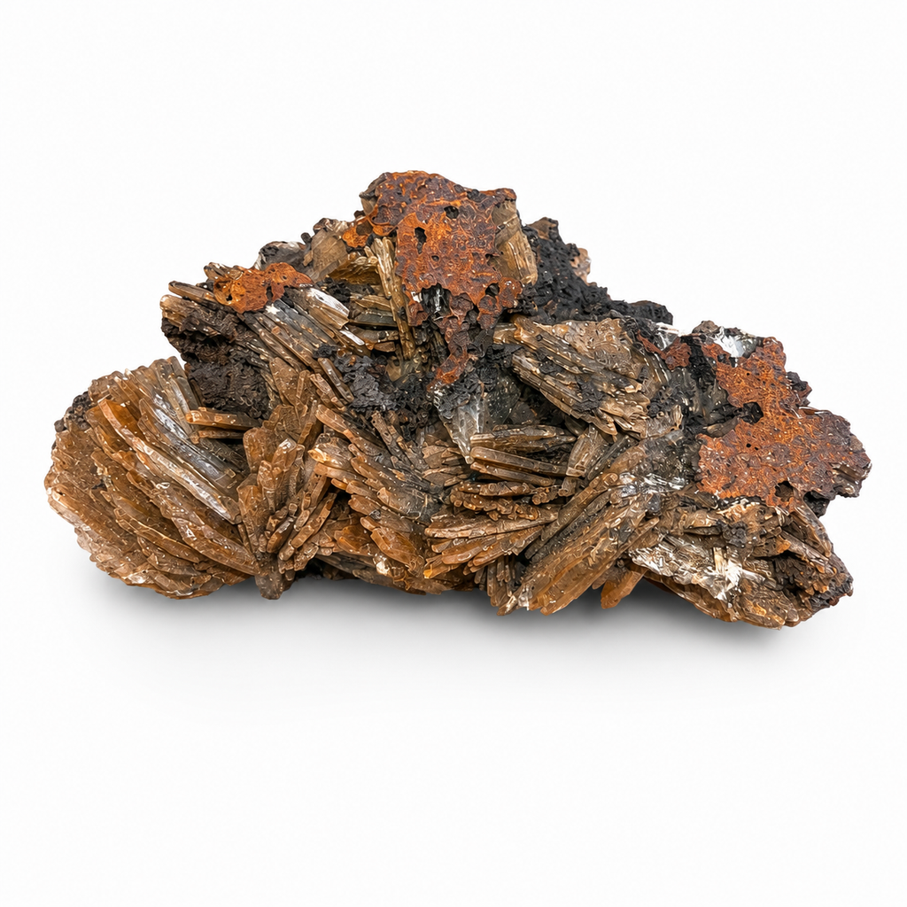 Brown Bladed Crystal Cluster