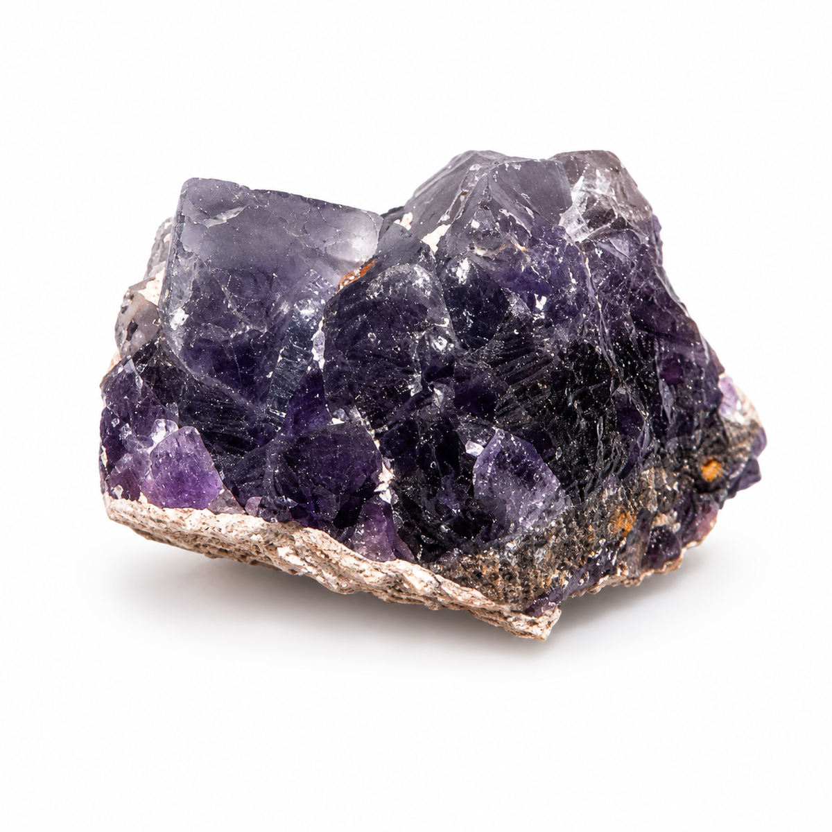 Deep Purple Amethyst Crystal Cluster