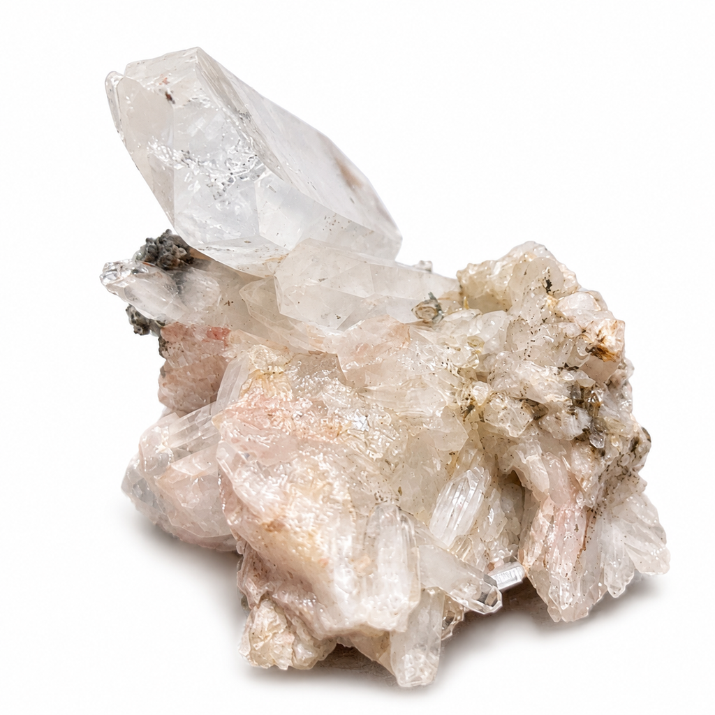 Quartz Crystal Cluster with Sphalerite