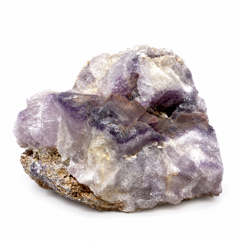Purple Fluorite Crystal Cluster