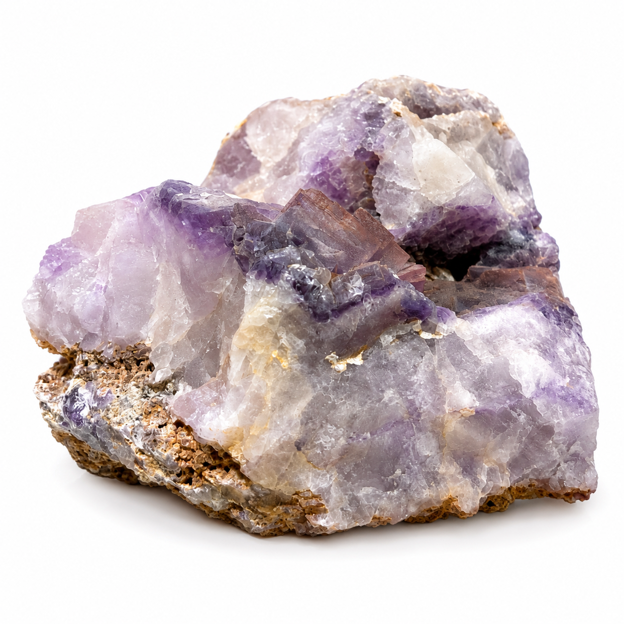 Purple Fluorite Crystal Cluster
