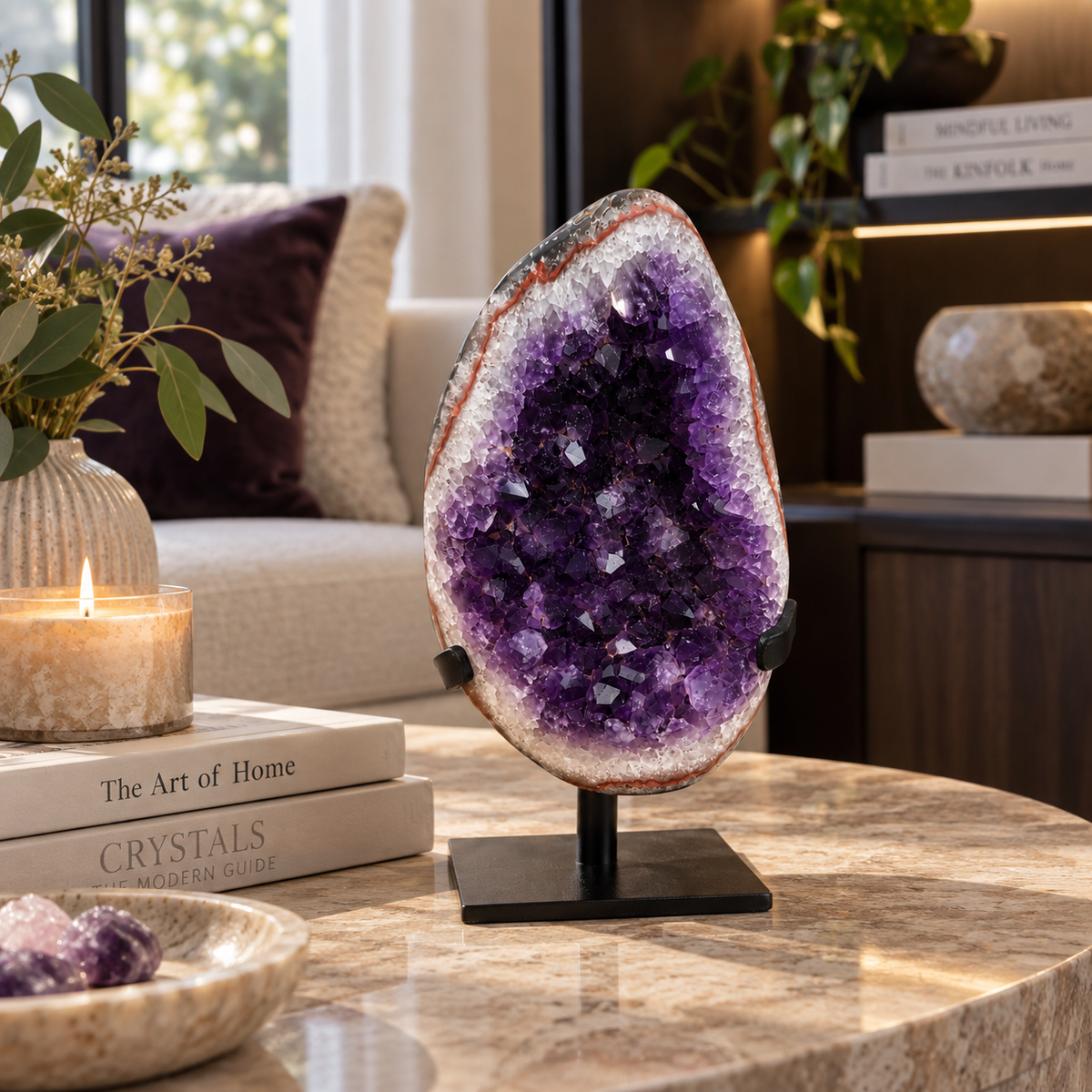 Natural Amethyst Crystal Cluster – Mineral Specimen #12
