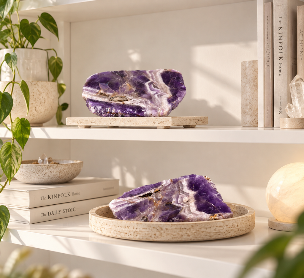 Chevron Amethyst Slab - 3" x .25"