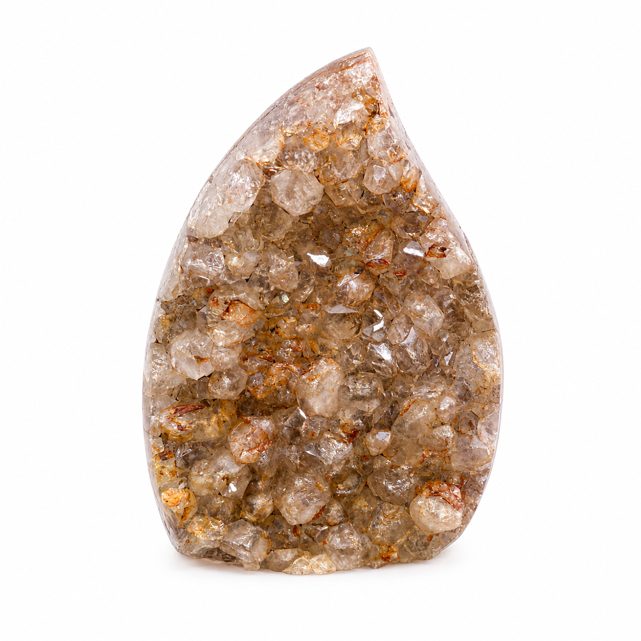 Smoky Quartz Druzy Freeform with Iron Inclusions