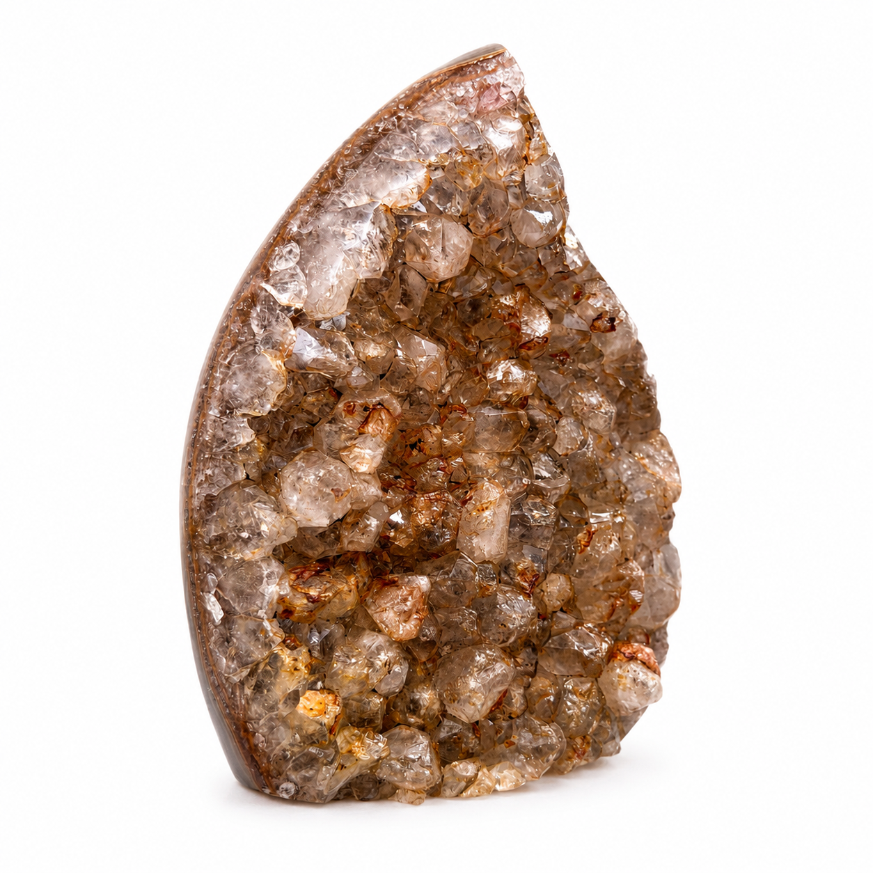 Smoky Quartz Druzy Freeform with Iron Inclusions