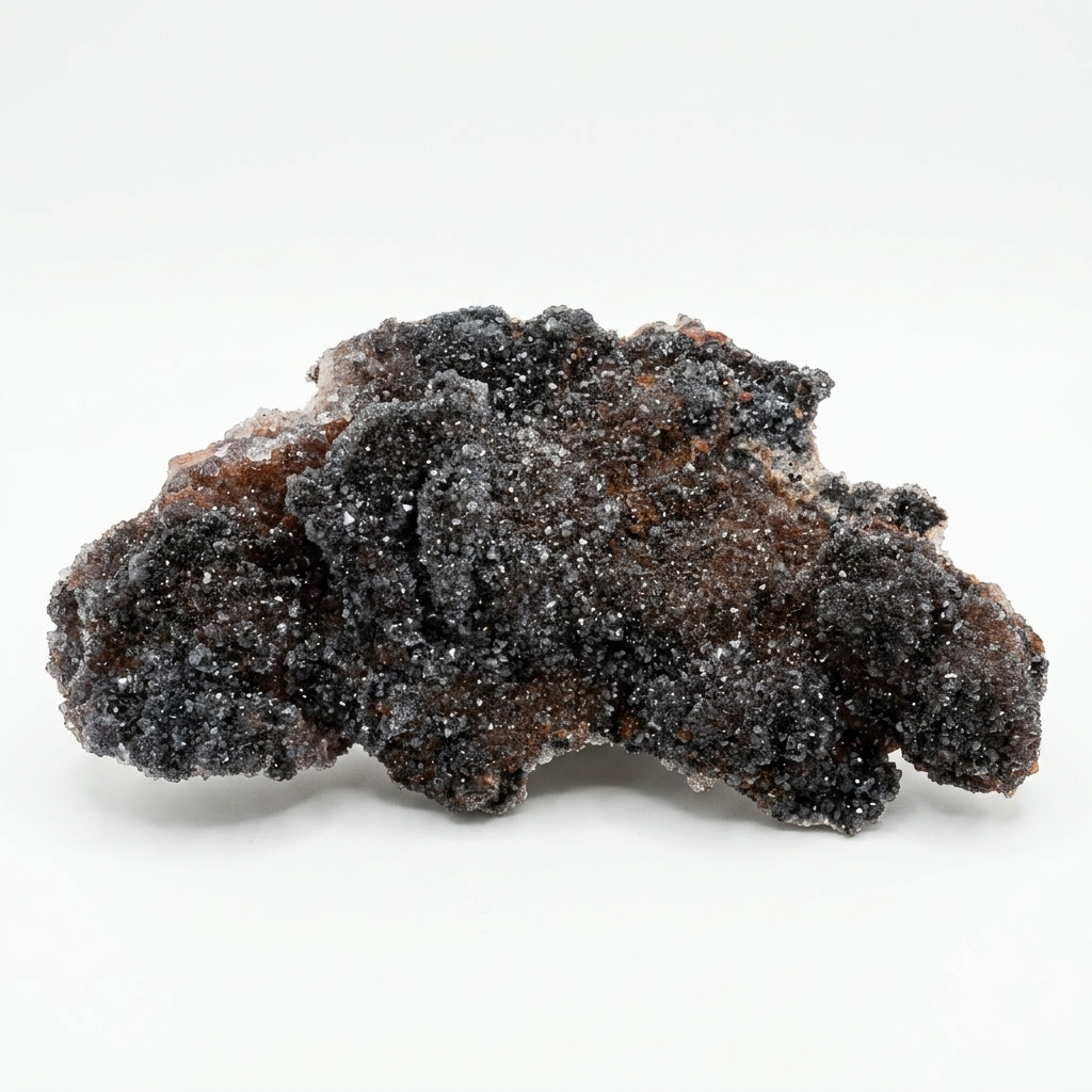 Black Amethyst / Hematoid Druzy Plate Specimen