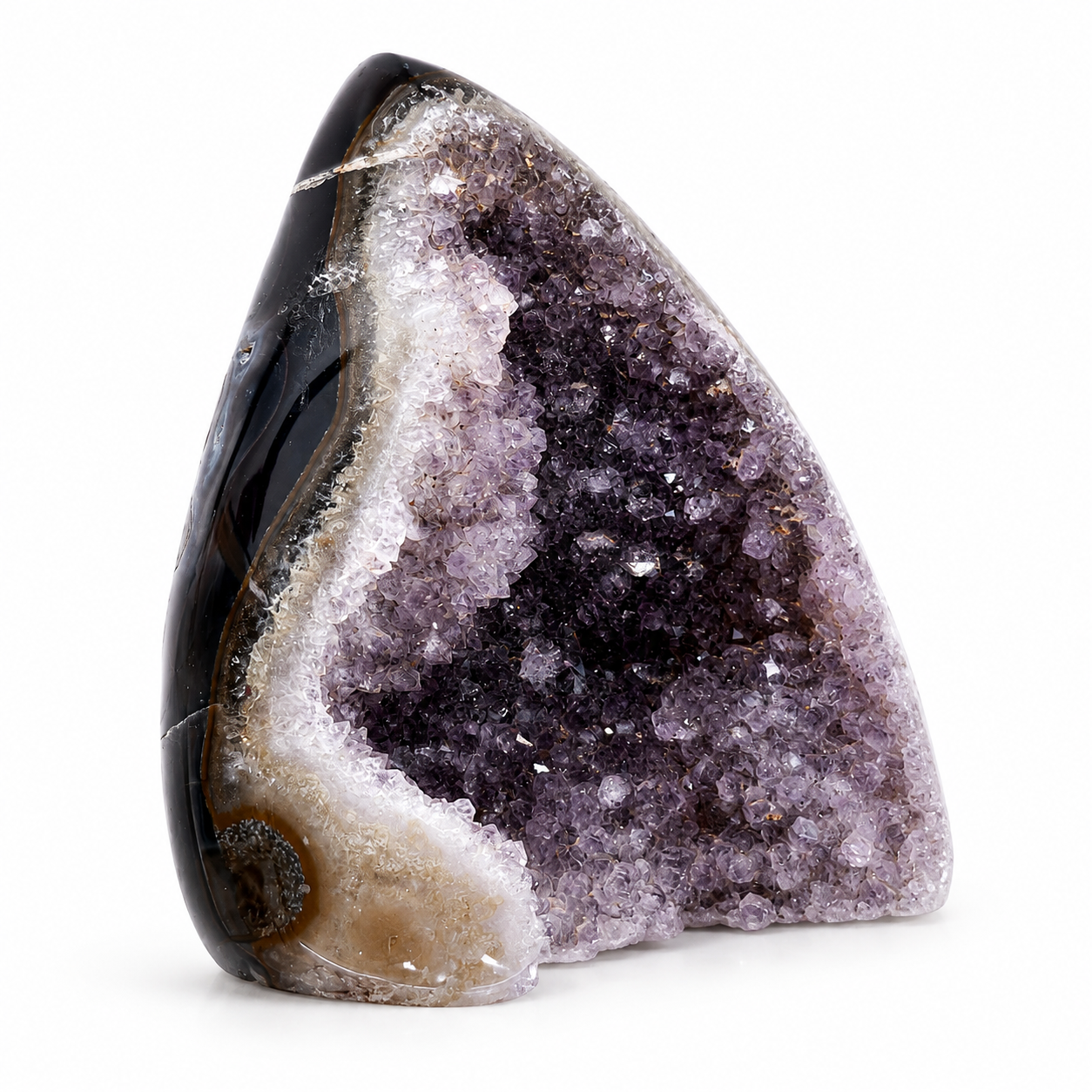 Amethyst and Agate Druzy Freeform