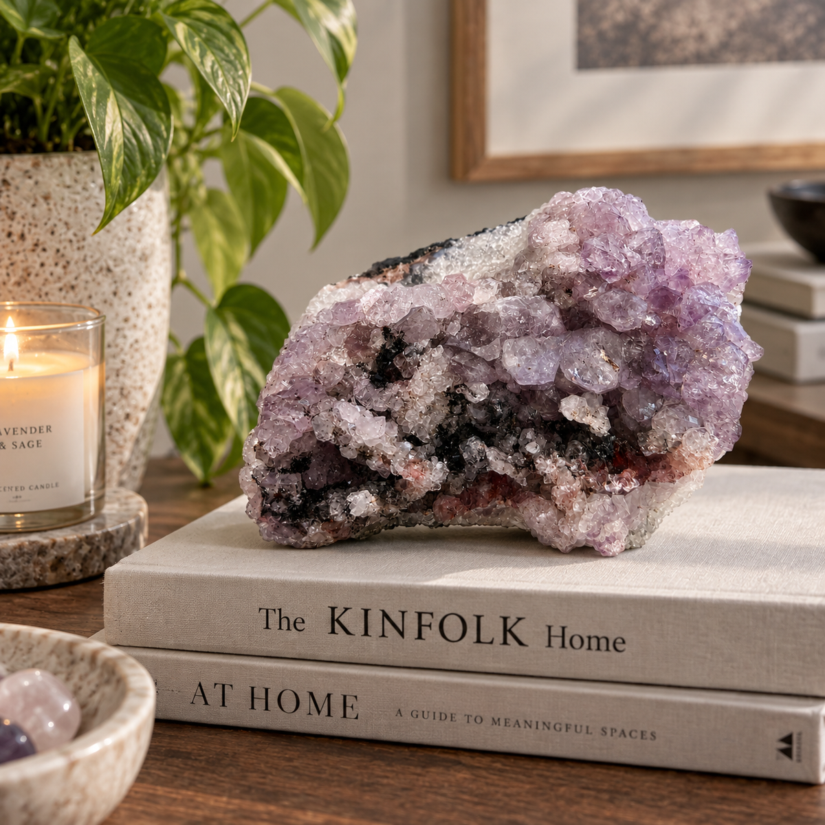 Natural Amethyst Crystal Cluster – Raw Mineral Specimen