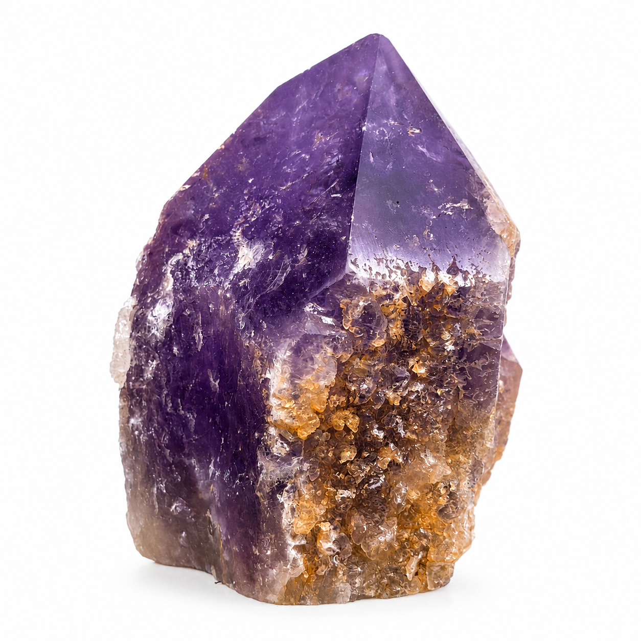 Amethyst Point with Natural Druzy