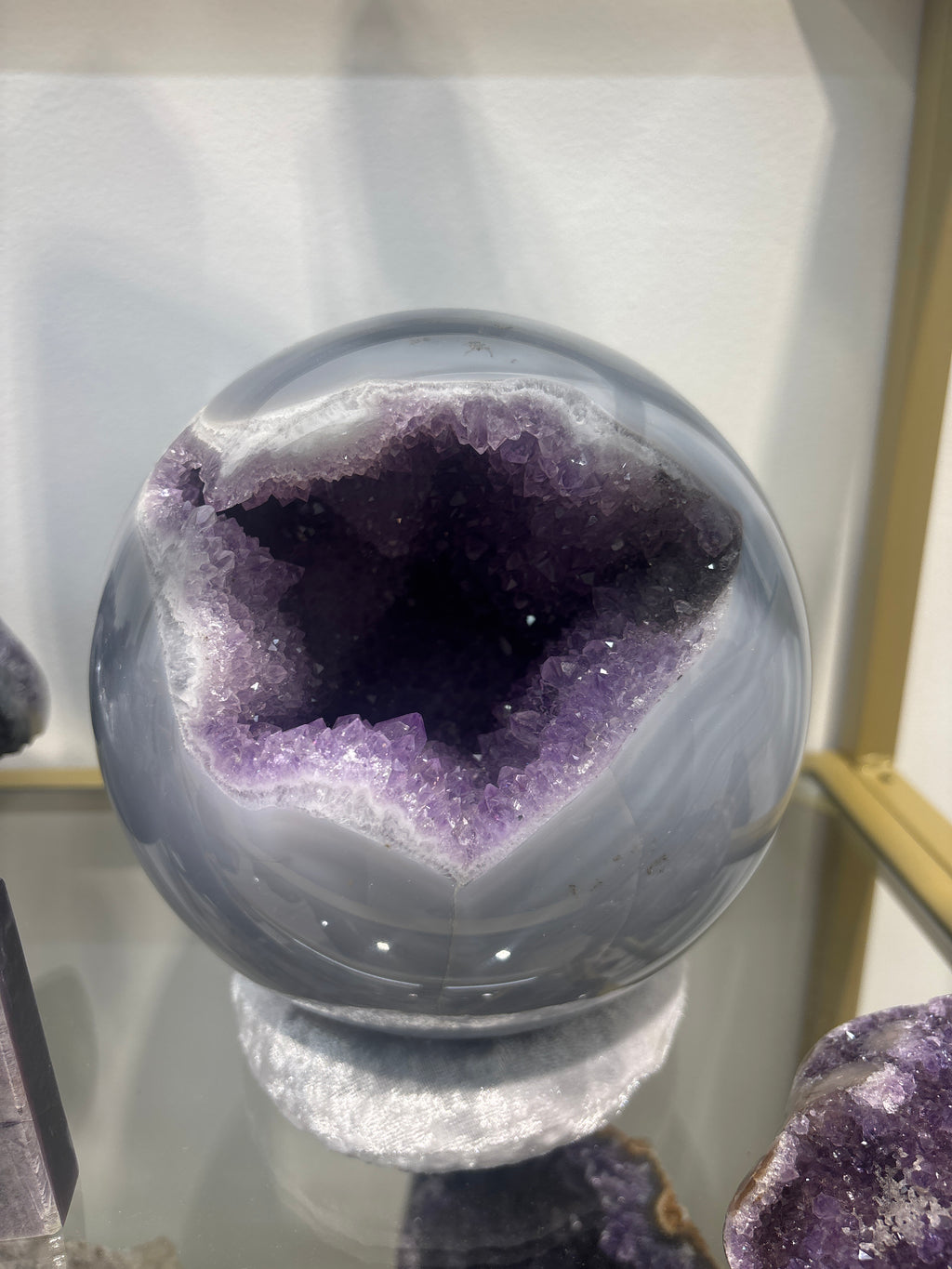 Agate & Amethyst Sphere 11