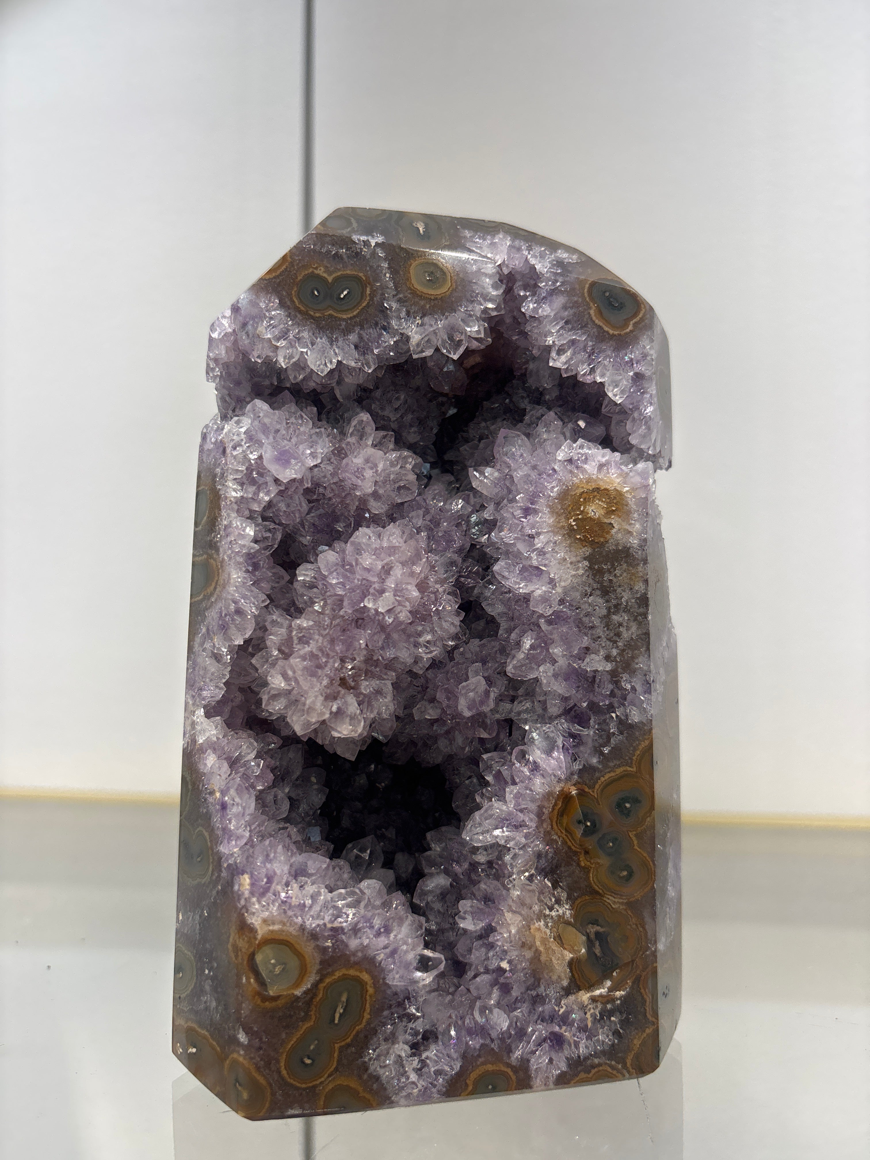 Amethyst agate cluster tower 44