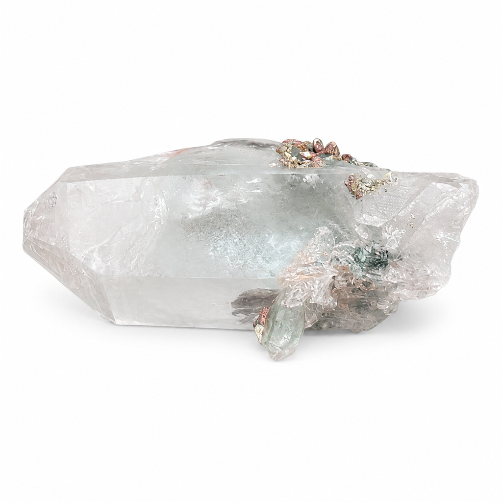 Clear Quartz Crystal with Mineral Inclusions