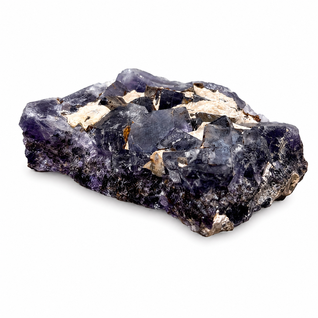 Purple Fluorite Crystal Cluster