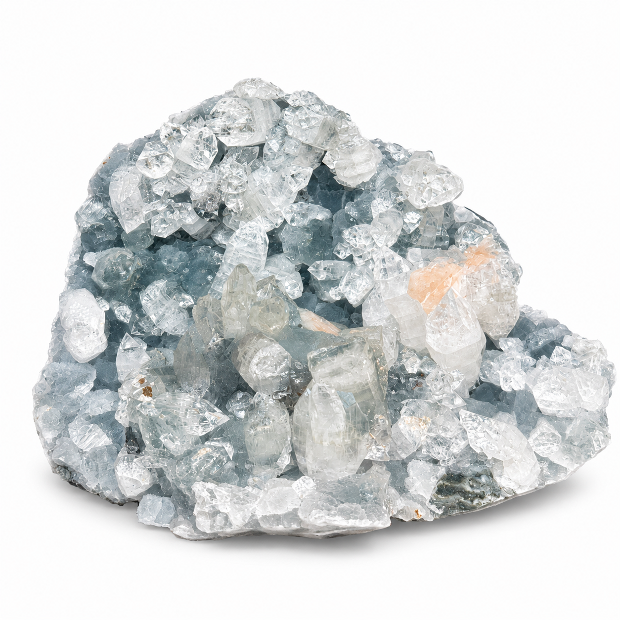 Apophyllite & Stilbite Crystal Cluster