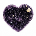 Amethyst Heart with Calcite