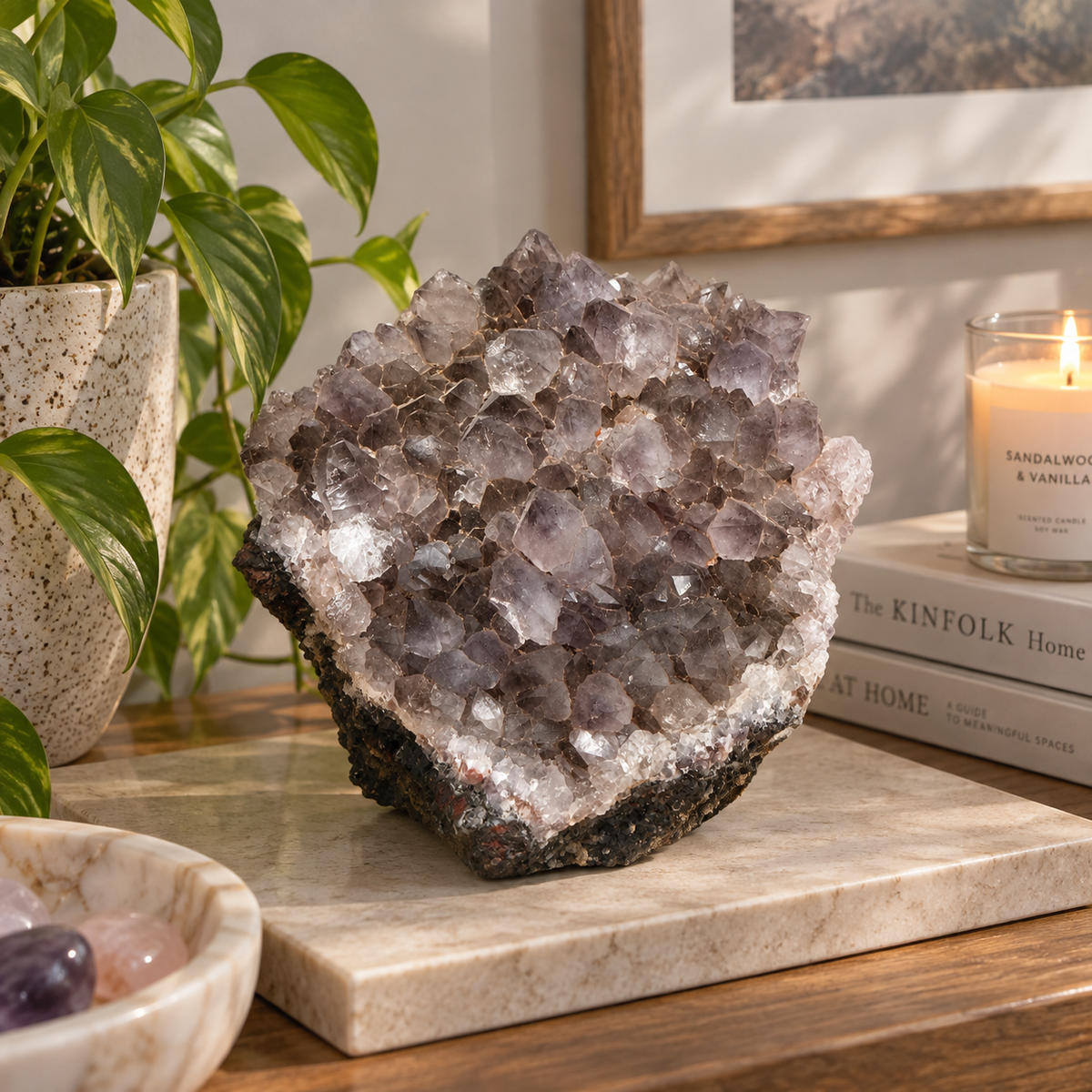 Natural Moroccan Amethyst Crystal – Mineral Specimen