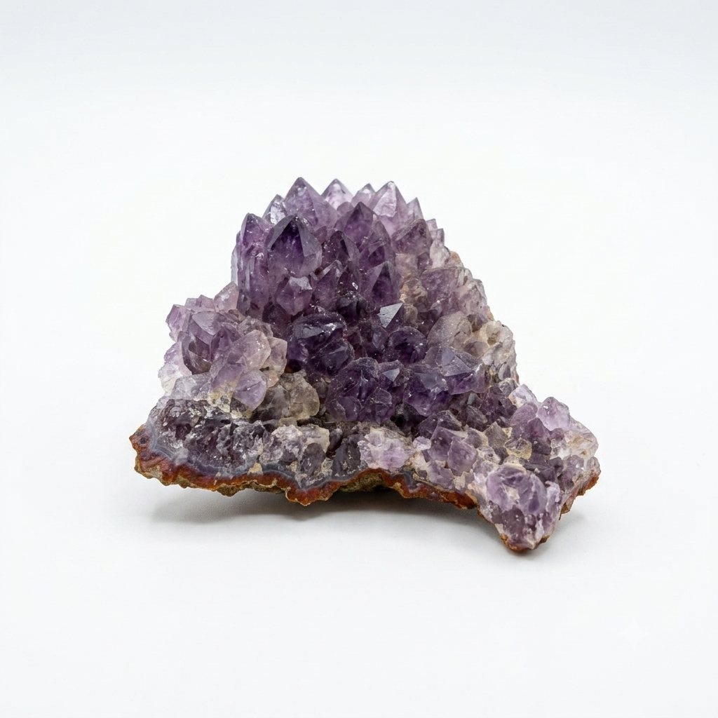 Deep Purple Amethyst Cluster Specimen