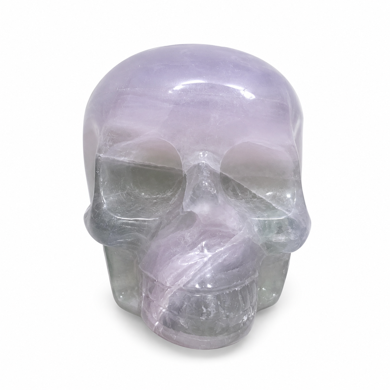 Rainbow Fluorite Crystal Skull