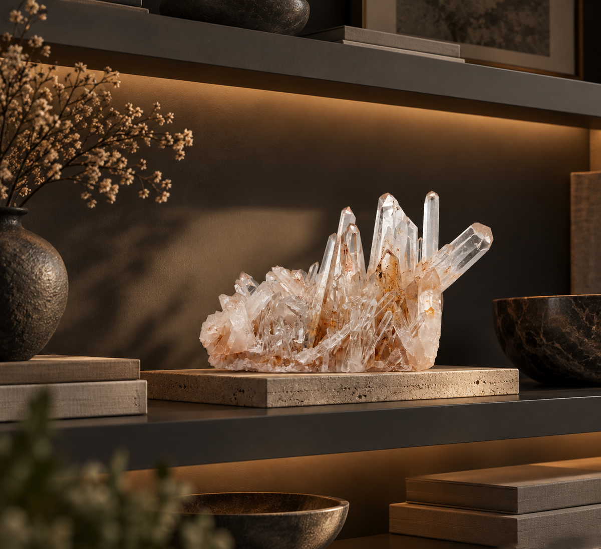 Clear Quartz Crystal Specimen