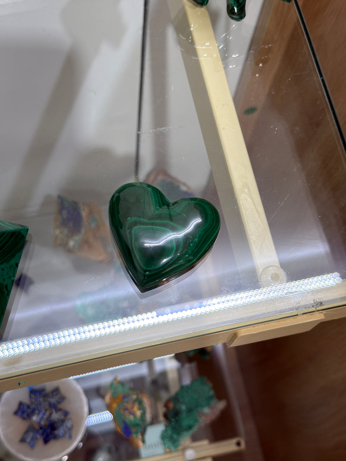 Malachite Heart – Polished Natural Crystal