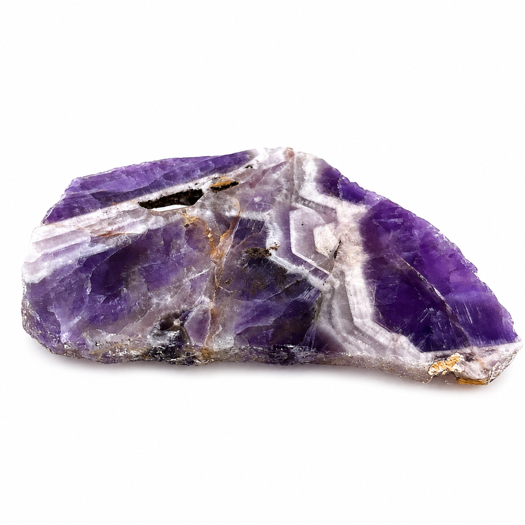 Chevron Amethyst Slice