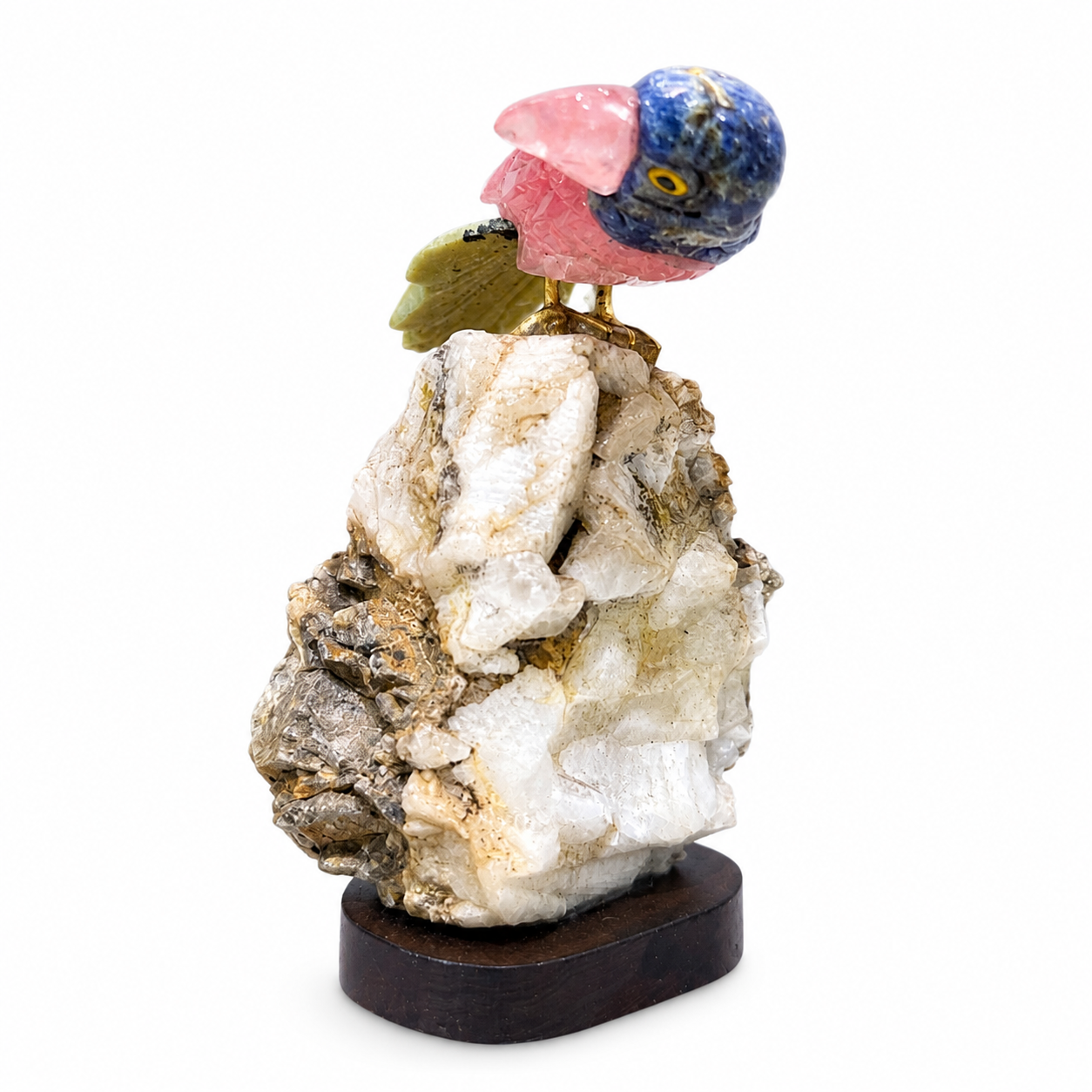 Hand-Carved Gemstone Bird