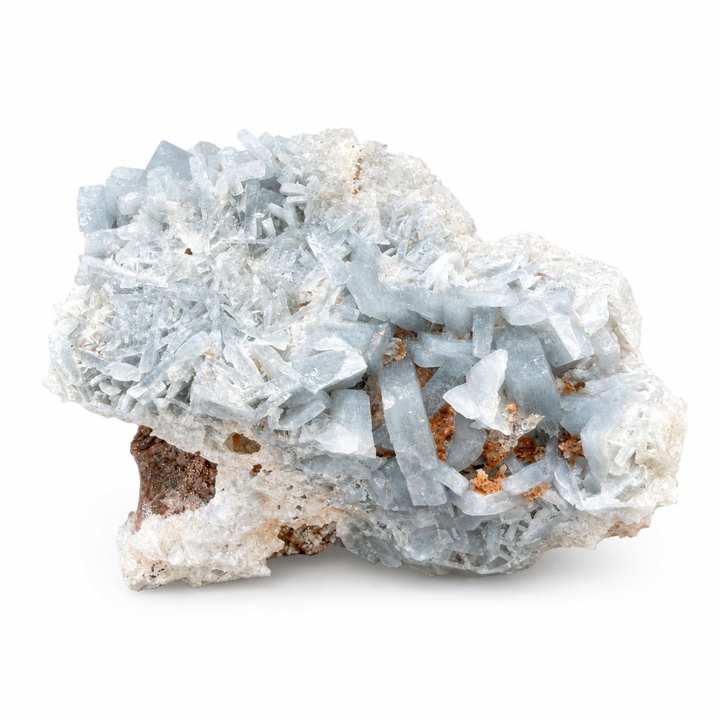 Blue Barite Crystal Cluster