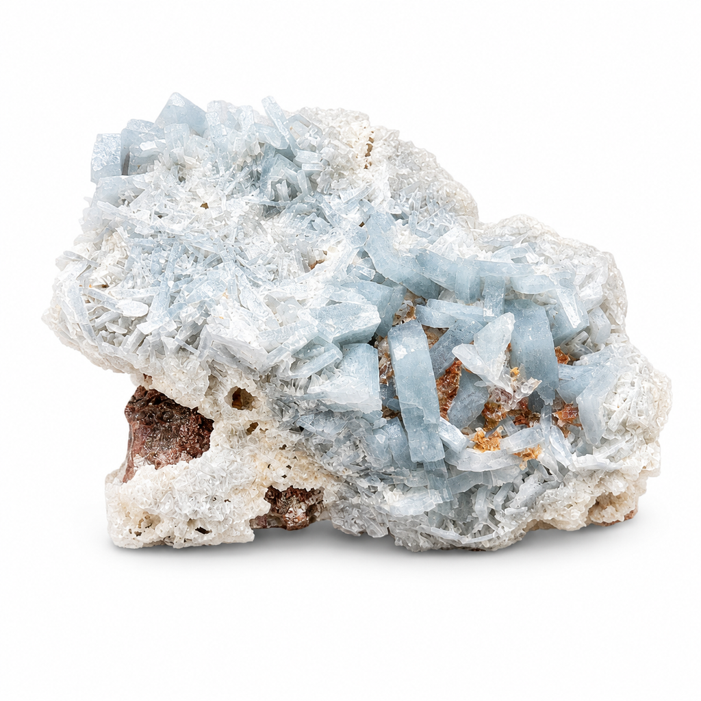 Blue Barite Crystal Cluster