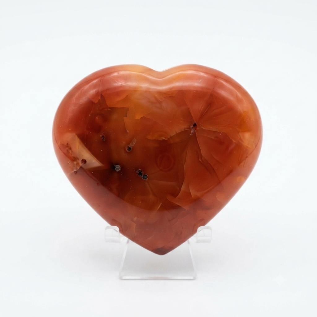 Carnelian Crystal Heart