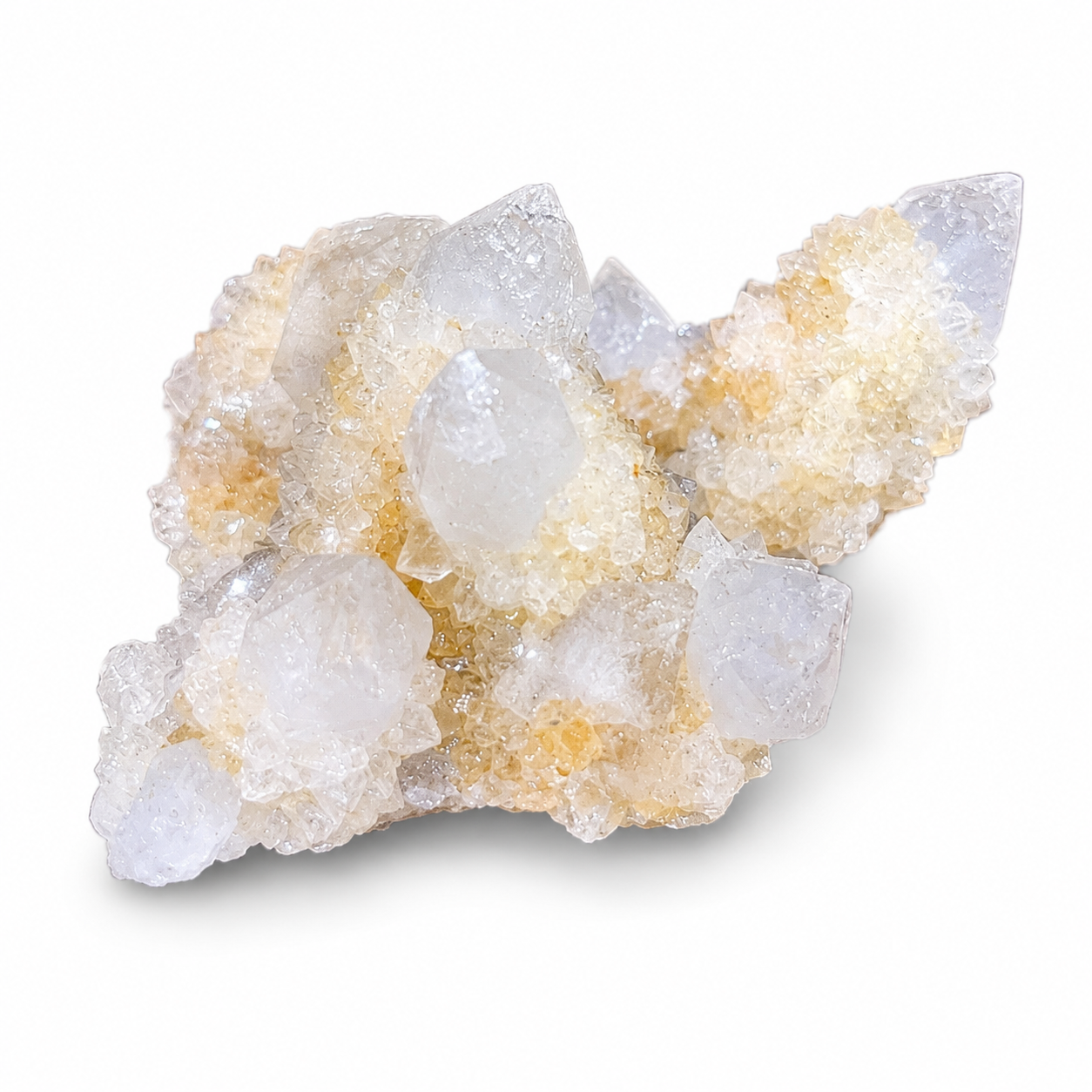 Apophyllite with Stilbite Crystal