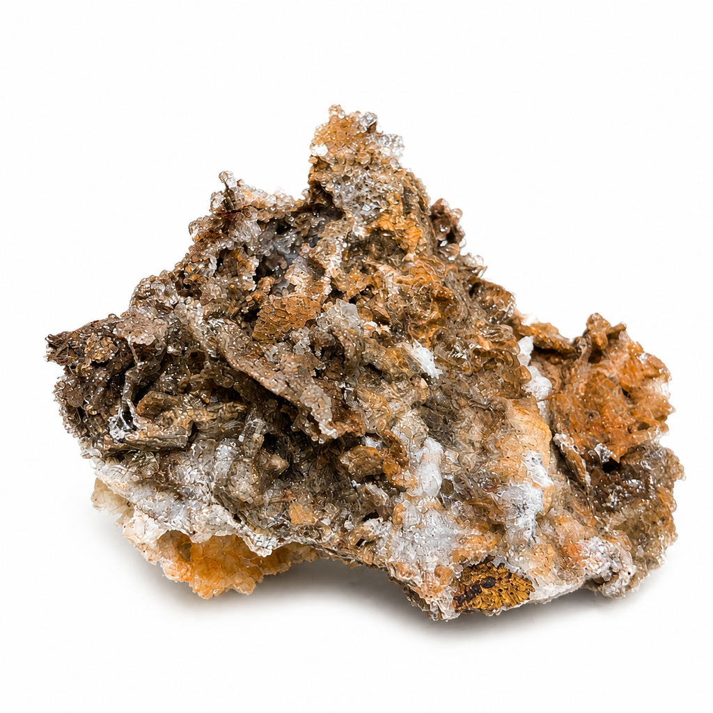Smoky Quartz on Chalcedony Cluster