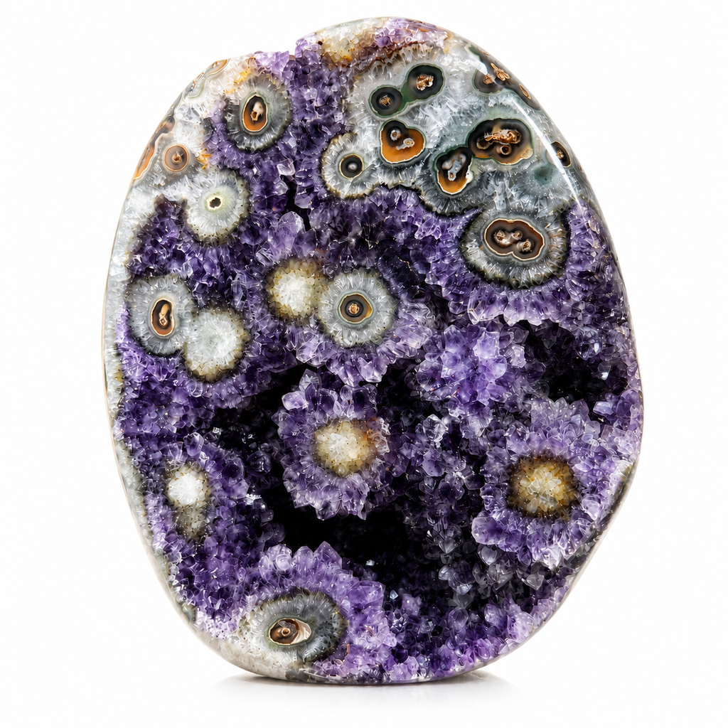 Amethyst Flower Agate Freeform