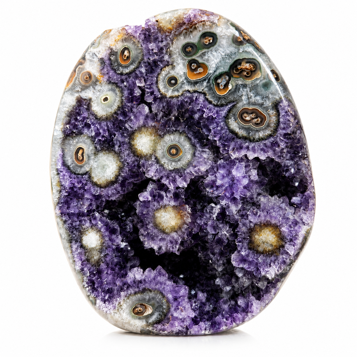 Amethyst Flower Agate Freeform
