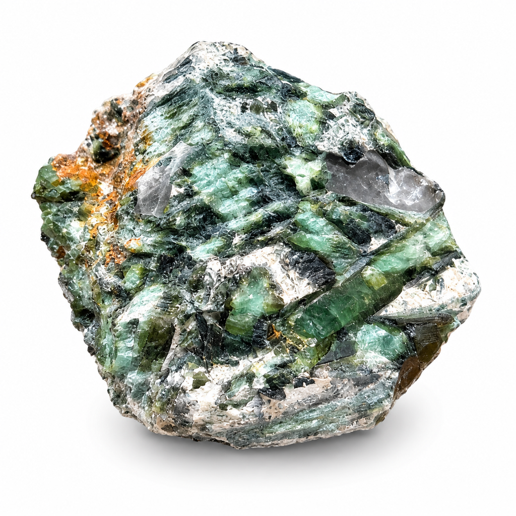Green Epidote Crystal Specimen