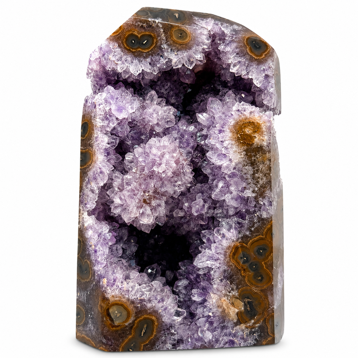 Amethyst Geode with Orbicular Agate