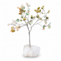 Mix Gemstone Tree on Quartz Base