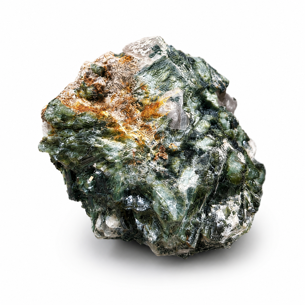 Green Epidote Crystal Specimen