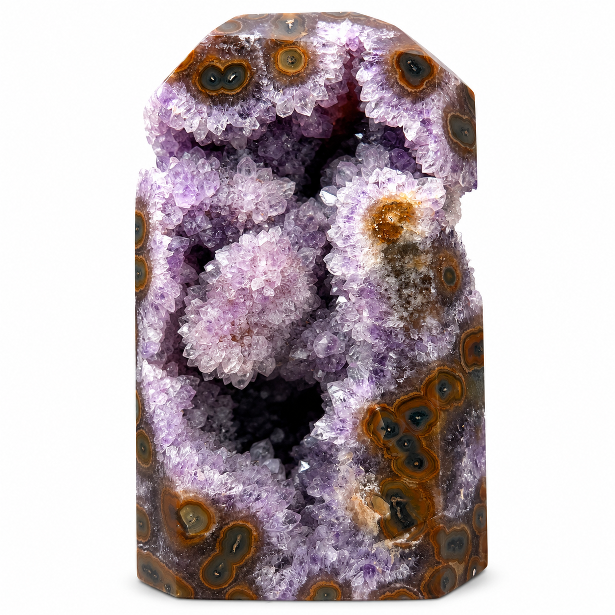 Amethyst Geode with Orbicular Agate