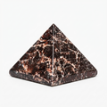 Brown and White Spiderweb Jasper Crystal Pyramid