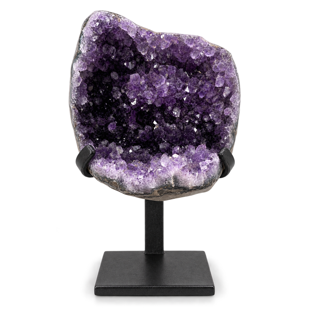 Uruguayan Amethyst Crystal on Display Base