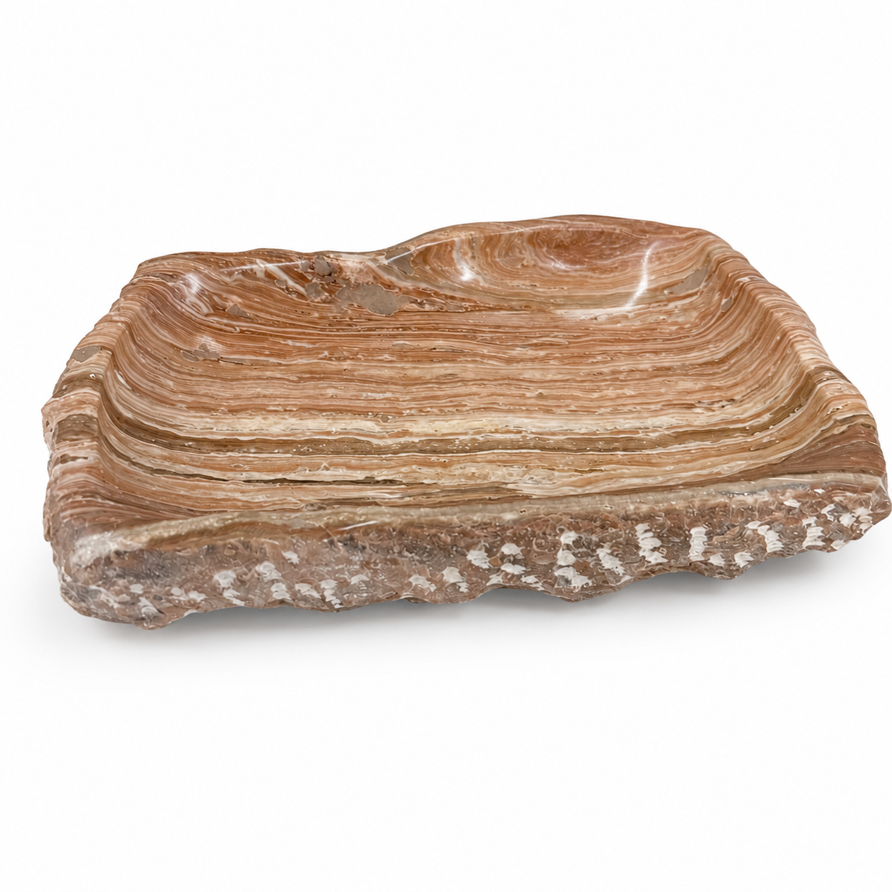 Banded Calcite / Onyx Stone Tray