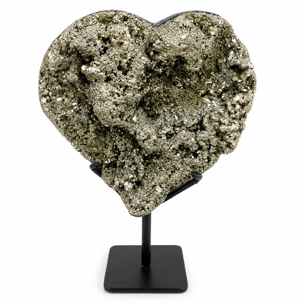 Natural Pyrite Heart