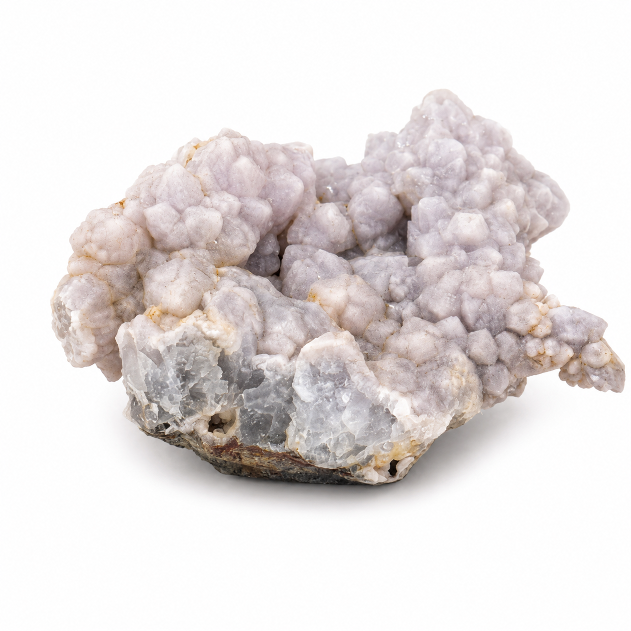 Pink Botryoidal Druzy Quartz Cluster