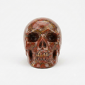 Hand-Carved Brecciated Red Jasper Crystal Skull