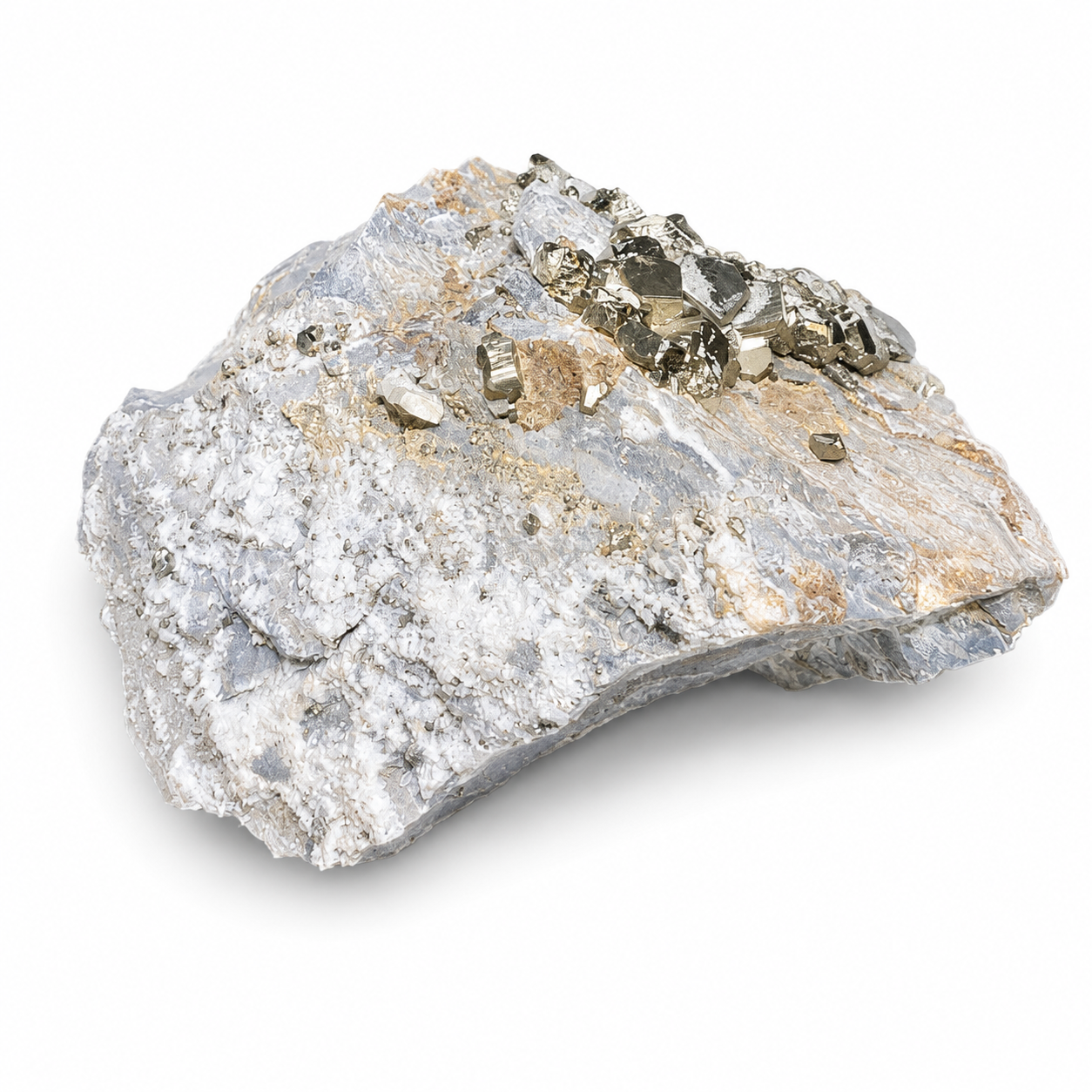 Blue Lace Agate with Pyrite