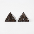 Polished Snowflake Obsidian Crystal Pyramids (Pair)