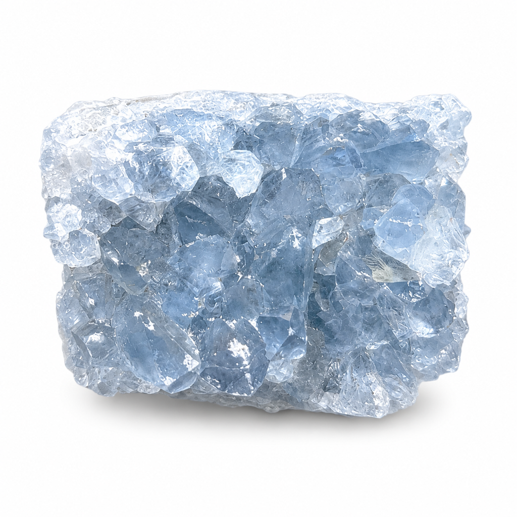Blue Celestite Crystal Cluster
