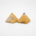 Polished Yellow Jasper & Mookaite Crystal Pyramids (Pair)