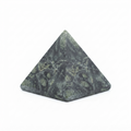 Polished Green Zebra Jasper Crystal Pyramid