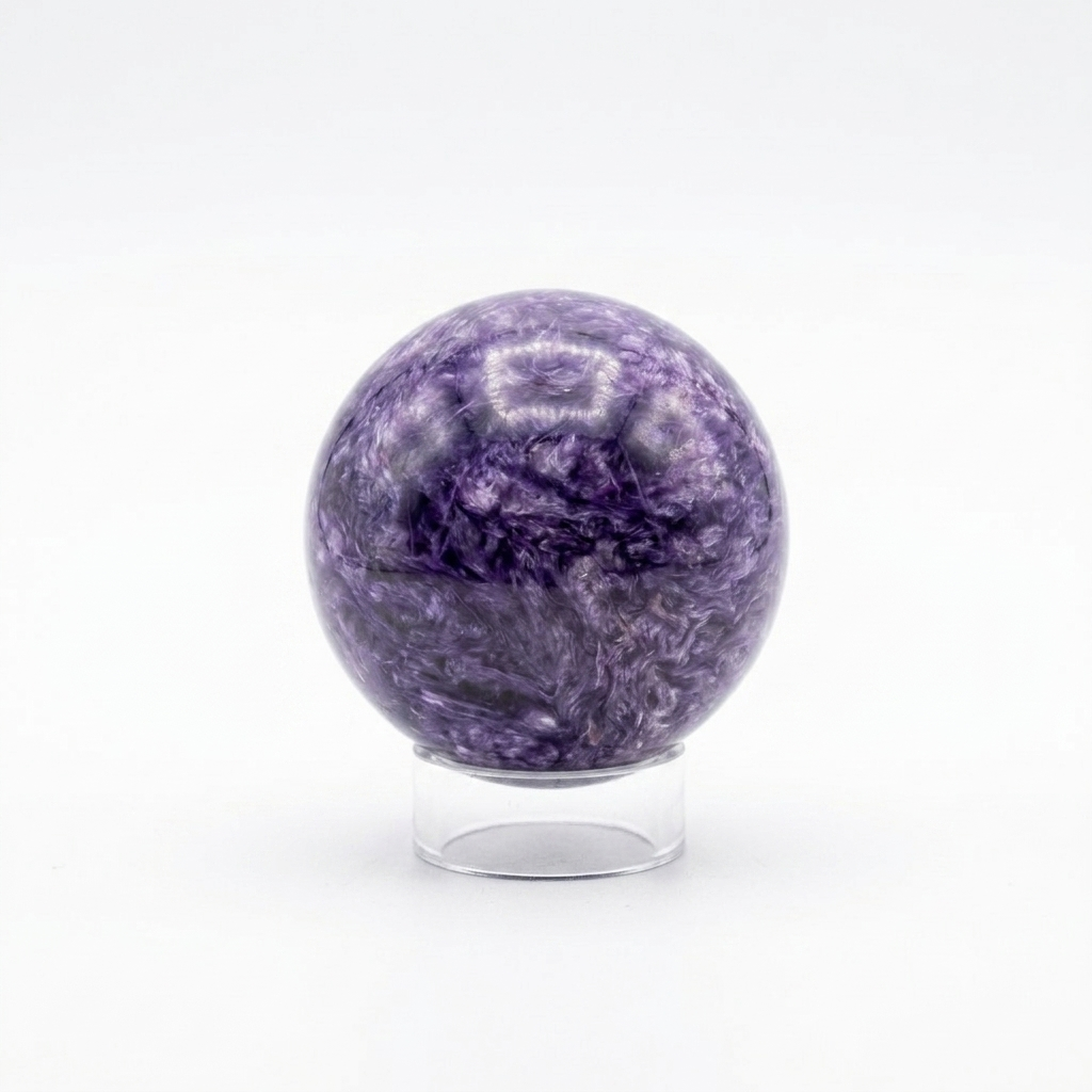 Polished Charoite Gemstone Sphere